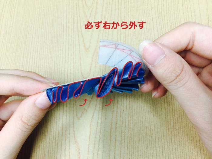 リボンロゼットの作り方32｜結婚式ムービーchouchou（シュシュ）