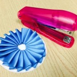 ホッチキスを使うリボンロゼットの作り方（シングルプリーツ）②　留め方編